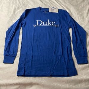 Duke Blue Devils Shirt Mens Medium Blue Long Sleeve